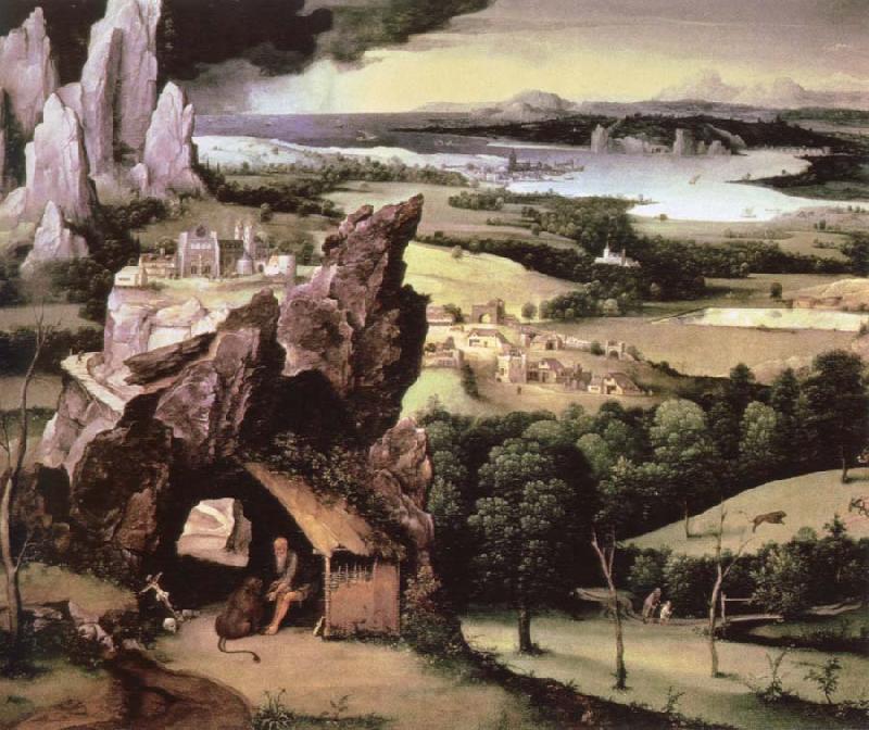 Joachim Patinir landscape with st.jerome oil painting image